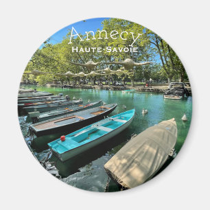 Lake Annecy, Haute-Savoie Round Magnet Magneet