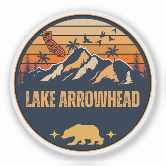 Lake Arrowhead, Californië Sticker (Voorkant)
