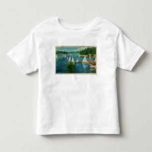 Lake Arrowiad, CA Yacht Club Racing Kinder Shirts