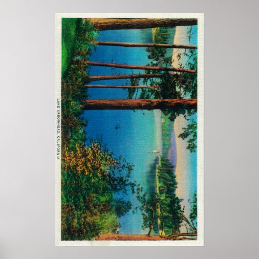 Lake Arrowiad ViewLake Arrowiad, CA Poster (Voorkant)