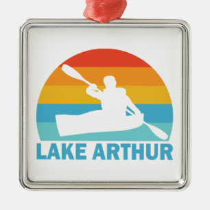 Lake Arthur Pennsylvania Kayak Metalen Ornament