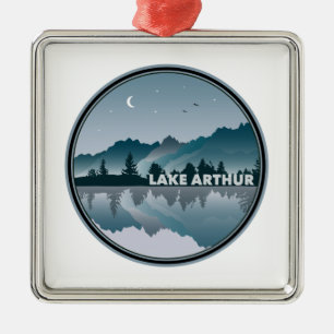 Lake Arthur Pennsylvania Reflection Metalen Ornament
