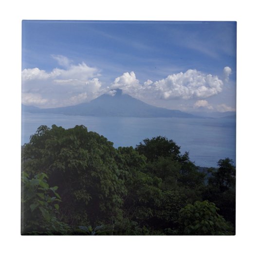 Lake Atitlan Volcanoes Tegeltje (Voorkant)