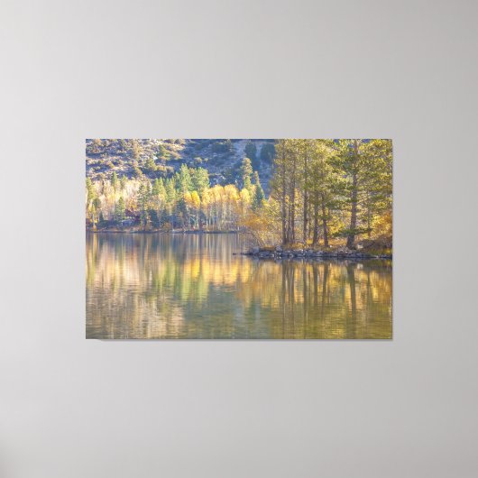 Lake Autumn Scene Canvas Afdruk (Voorkant)