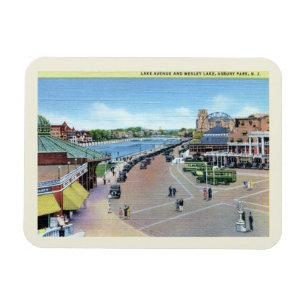 Lake Ave. en Wesley Lake, Asbury Park NJ  Magneet