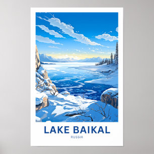 Lake Baikal Rusland Reisprint Poster