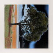 Lake Beach Solo Tree puzzel (Horizontaal)