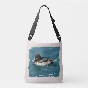 Lake Bird Black White Duck Photo Natuur Wildlife Crossbody Tas