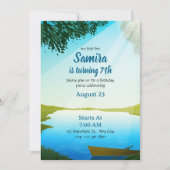 Lake Birthday invitation template River bday (Devant)