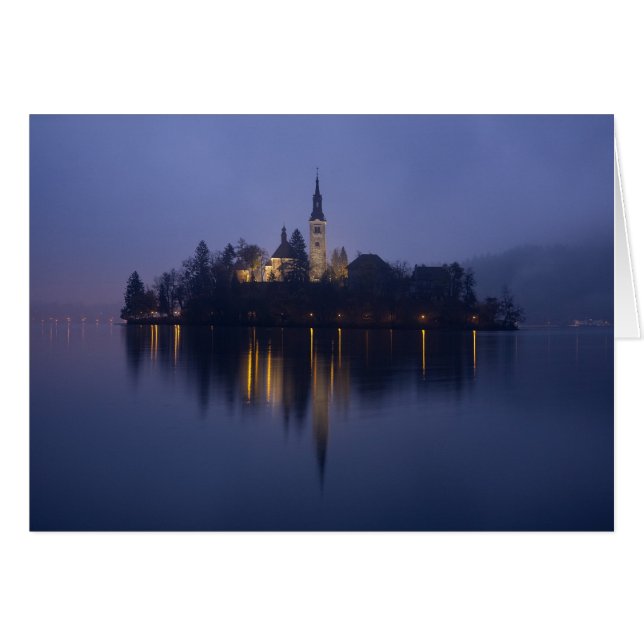 Lake Bled Card (Voorkant Horizontaal)