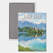 Lake Bled Slovenia Magneet (Voorkant / Achterkant)