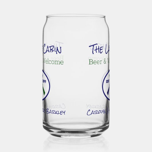 Lake Cabine Cottage House Bière Can (Droite)