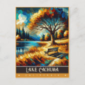 Lake Cachuma, Californië | schilderij Briefkaart (Voorkant)