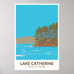 Lake Catherine State Park Arkansas Antiek  Poster