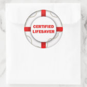 Lake Certified Lifesaver Ronde Sticker (Tas)