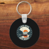 Lake Ceva New Jersey Sunset T Shirt Sleutelhanger (Voorkant)