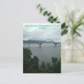 Lake Champlain Bridge tussen NY en VT Briefkaart (Staand voorkant)