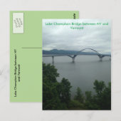 Lake Champlain Bridge tussen NY en VT Briefkaart (Voorkant / Achterkant)