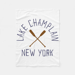 Lake Champlain New York Buiten Activiteiten Vintag Fleece Deken
