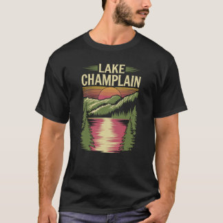 Lake Champlain New York ligt in de Amerikaanse sta T-shirt
