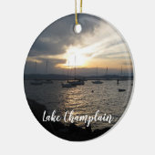 Lake ChamPlain, Vermont bij Sunset Ornament (Links)