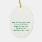 Lake Charles Pride Tree Keramisch Ornament (Achterkant)