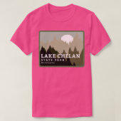 Lake Chelan State Park Washington Bomen en bos T-shirt (Design voorkant)
