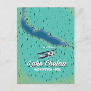 Lake Chelan Washington kaart