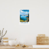 Lake Chelan Washington Reisprint Poster (Keuken)