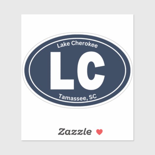 Lake Cherokee LC Vinyl Sticker (Vel)
