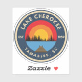 Lake Cherokee Vinyl Sticker (Vel)