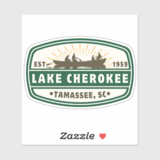 Lake Cherokee Vinyl Sticker - boot