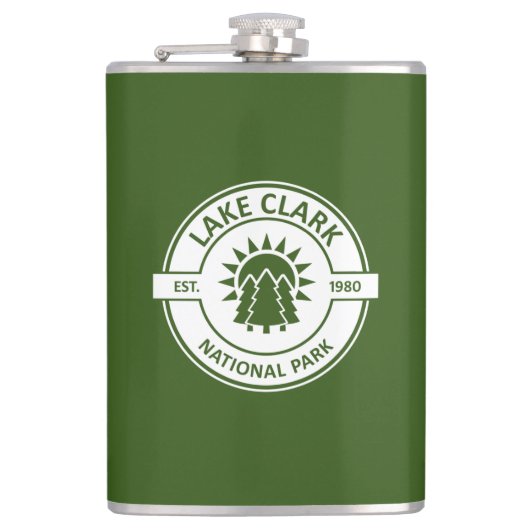 Lake Clark National Park Sun Trees Heupfles (Voorkant)