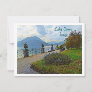 LAKE COMO, ITALIË / AFBEELDING PERFECTE SERENITEIT BRIEFKAART