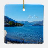 Lake Como Italy Landscape Mountains Keramisch Ornament (Achterkant)