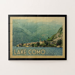 Lake Como Italy Vintage Travel Legpuzzel