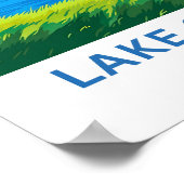 Lake Conroe Texas Reisprint Poster (Hoek)