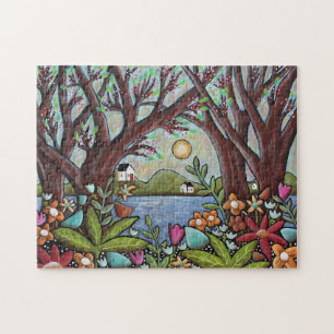 Lake Cottages van Karla Gerard Legpuzzel
