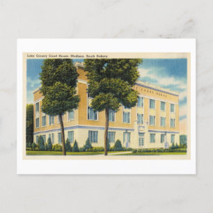 Lake County Court House in Madison, Zuid-Dakota, Briefkaart