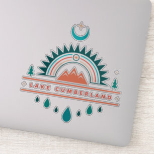 Lake Cumberland Kentucky Boho regenboog maan stick Sticker