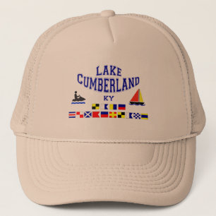 Lake Cumberland KY Sig Flag Trucker Pet
