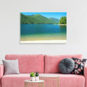 Lake Cushman Beach Canvas Afdruk (Insitu (Woonkamer))