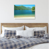 Lake Cushman Beach Canvas Afdruk (Insitu (Slaapkamer))