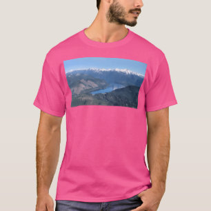 Lake Cushman Olympische bergen actief T-shirt