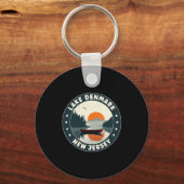 Lake Denmark New Jersey Sunset T Shirt Sleutelhanger (Voorkant)