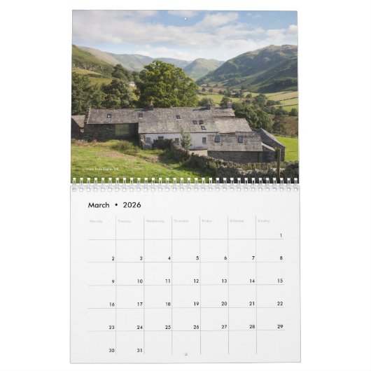 Lake District Kalender (Mar 2026)