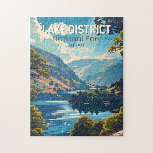 Lake District National Park England Reiskunst Legpuzzel (Verticaal)