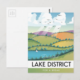 Lake District-reisposter. Briefkaart