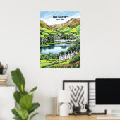 Lake District Sketch Poster (Thuiskantoor)