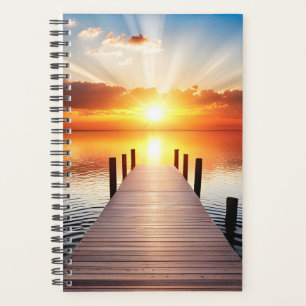 Lake Dock bij zonsopgang Planner
